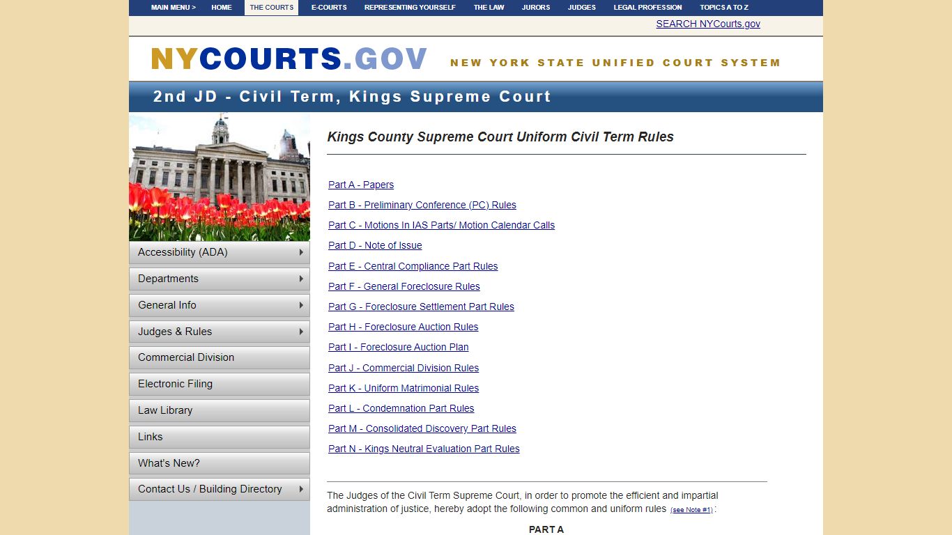 Kings County Supreme Court Uniform Civil Term Rules